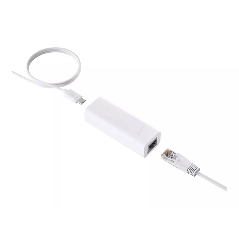 Arlo PoE Adapter USB-C to Ethernet (Gigabit) White