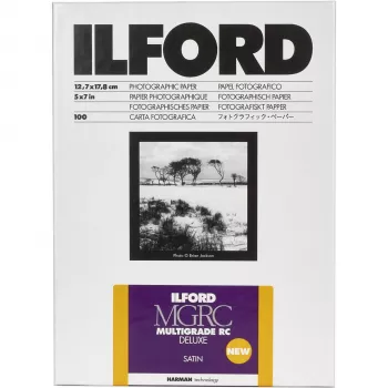 ILFORD MG RC DL 13x18 cm (5x7 in) Blizgus kintamo kontrasto juodai baltas fotografinis popierius, 100 lapų