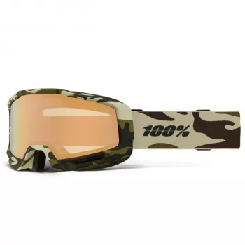 100% Speedlab 100percent SNOW - OKAN HiPER Camo Copper ML Mirror slidinės kaukės