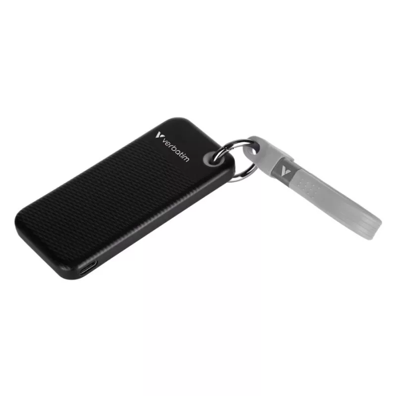 Verbatim Pocket SSD 128GB juoda/pilka USB 3.2 Gen 2 išorinis kietojo kūno diskas