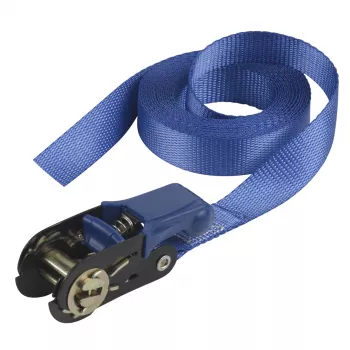Master Lock Ratchet Tie-Down Strap 5m Blue 4365EURDAT