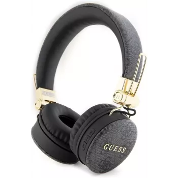 GUESS GUBH704GEMK Ausinės ant galvos su Bluetooth, juodos, 4G metalo logotipas