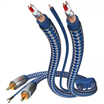 in-akustik Premium Audio Cable Phono RCA - RCA 0,75m Juoda