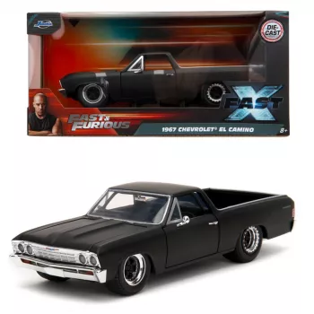 Jada Fast & Furious 1967 Chevrolet El Camino 1:24 liejimo modelis (sidabrinis)