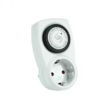 REV Ritter Mechaninis laikmatis 24h su vaikų sauga Baltas 230V 50Hz