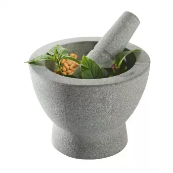GEFU CRUNCHY Granito grūstuvas ir grūstuvėlė - 2 dalių rinkinys