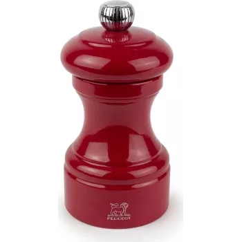 Peugeot Saveurs Bistro druskos malūnėlis 10 cm aistros raudonumo lakuotas medis