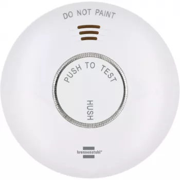 Brennenstuhl Connect WiFi RM A 3020 išmanusis dūmų detektorius su programėlės valdymu, maitinamas baterijomis, 120 mm x 36 mm, baltas