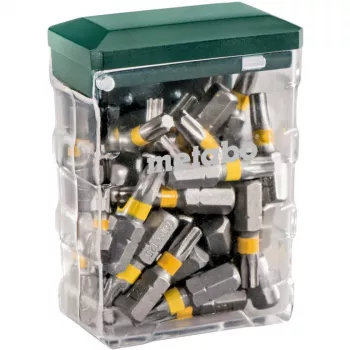 Metabo Bit-Box TX25 Security Torx Bit rinkinys, 25 vnt. (24 antgaliai + 1 antgalio laikiklis)