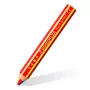 STAEDTLER Noris Junior 1403 BK 3-in-1 vaivorykštinis pieštukas, juodas, atsparus lūžimui, PEFC, vaikams nuo 2 metų