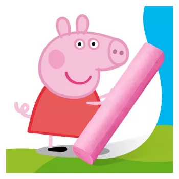STAEDTLER Junior kreidelės vaikams Peppa Pig 6 vnt. kartoninėje dėžutėje