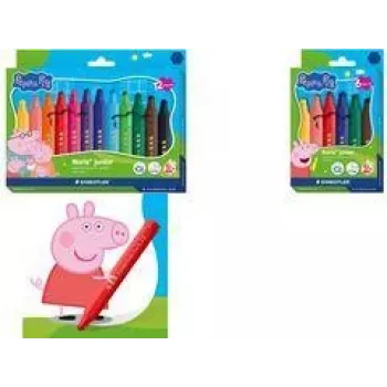 STAEDTLER Noris Junior flomasteriai su Peppa Pig 6 spalvų