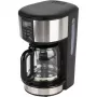 Russell Hobbs Buckingham 20680-56 Pusiau automatinis filtruotas kavos aparatas, 1,25 l, 1000 W, juoda/sidabrinė
