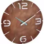 TFA Contour radijo bangomis valdomas sieninis laikrodis 35 cm rūdžių/baltas