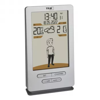 TFA WEATHER JACK 35.1166.54 belaidė orų stotis su 12-24 valandų prognoze