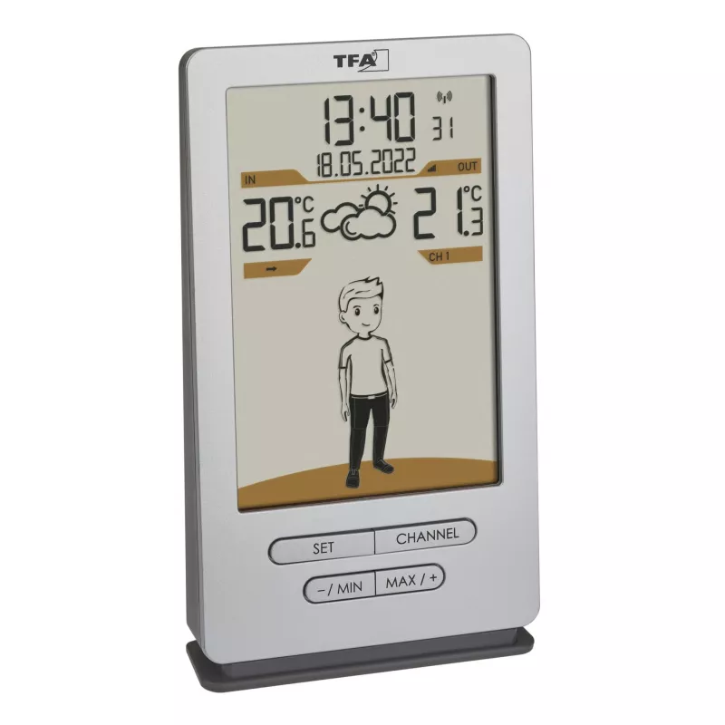 TFA WEATHER JACK 35.1166.54 belaidė orų stotis su 12-24 valandų prognoze