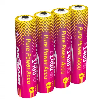 ANSMANN PurePower AAA 1400 mAh NiMH įkraunama baterija 4 vnt. pakuotė (1311-0034)