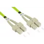 GoodConnections LW-802SC5 Šviesolaidinis jungiamasis kabelis 2 m LSZH OM5 SC/SC Duplex Žalias