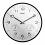MEBUS 16180 Sieninis laikrodis su kvarciniu mechanizmu, baltas, analoginis, 25 cm