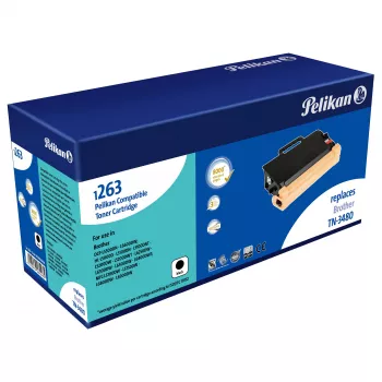Pelikan suderinama tonerio kasetė, skirta Brother TN-3480 - juoda - 8000 puslapių