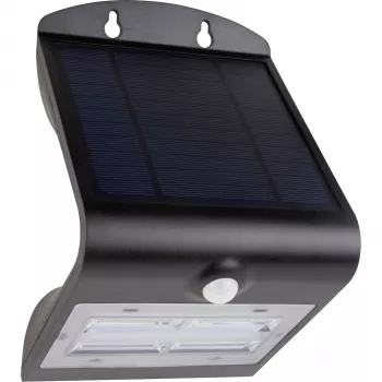 REV Solar LED Drugelis su judesio detektoriumi 3.2W Juoda