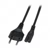 EFB Elektronik Euro-C7 maitinimo laidas 180° juodas 1 m 2 x 0,75 mm² EK502.1V2