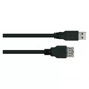 kabelmeister Alcasa UK30P-ASA-050S USB 3.2 Gen 1 ilginimo laidas - USB-A kištukas į USB-A kištuką - 5 m - juoda