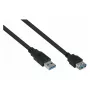 kabelmeister Alcasa UK30P-ASA-050S USB 3.2 Gen 1 ilginimo laidas - USB-A kištukas į USB-A kištuką - 5 m - juoda