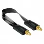 Kabelmeister Coaxial HF Window Feedthrough, SMA Female to SMA Female, Black, 0.2m
