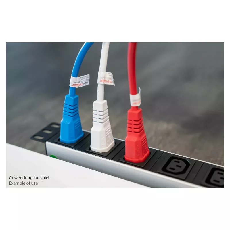 Kabelmeister IEC Power Extension Cable C14 to C13, Blue, 1.8m, 0.75mm²