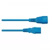Kabelmeister IEC Power Extension Cable C14 to C13, Blue, 1.8m, 0.75mm²