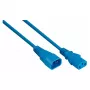 Kabelmeister IEC Power Extension Cable C14 to C13, Blue, 1.8m, 0.75mm²