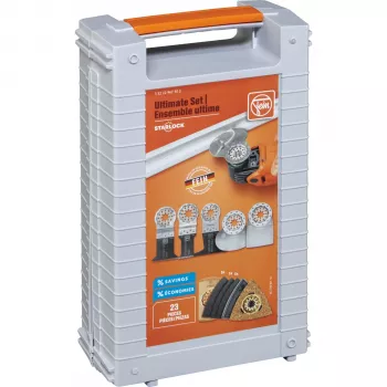 FEIN Ultimate Set (35222967502) - StarlockPlus Osciliuojantis daugiafunkcis įrankių rinkinys, 350W, 5m laidas, QuickIN sistema