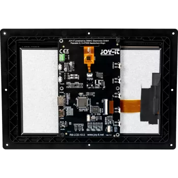 JOY-IT RB-LCD10-3 10,1 inch IPS jutiklinis monitorius, skirtas Raspberry Pi, 1280x800, HDMI, talpinis, juodas