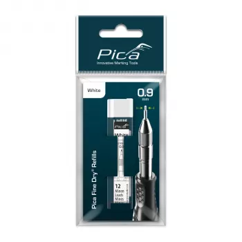 PICA-MARKER Fine-Dry papildomi šerdys baltos - lizdinė pakuotė