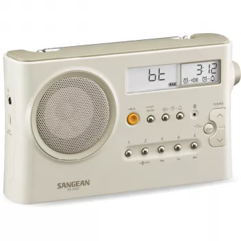 Sangean PR-D4 BT nešiojamas AM/FM radijas su Bluetooth - Pastel Cream