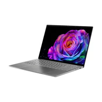 Acer Swift 16 AI OLED SF16-71T-90F6 nešiojamas kompiuteris, Intel Core Ultra 9 185H, 16GB LPDDR5X, 512GB PCIe SSD, 16 inch OLED 3.2K, Windows 11 Home, plieno pilka, vokiška klaviatūra