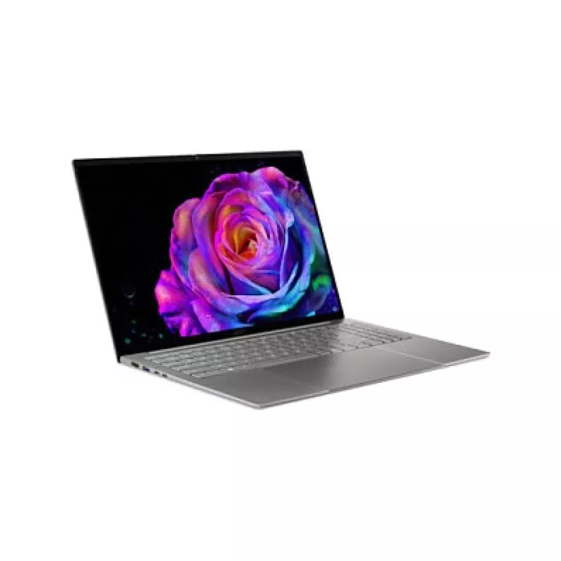 Acer Swift 16 AI OLED SF16-71T-78HV nešiojamas kompiuteris, Intel Core Ultra 7 155H, 16GB RAM, 512GB SSD, 16 inch OLED 3.2K, Windows 11 Home, sidabrinis