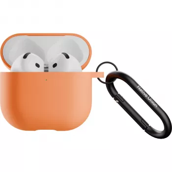 Native Union Active Case Silikoninis apsauginis dėklas, skirtas AirPods 4 (Abrikosų spalva)