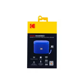 Kodak SoundBrix Wireless Stack Speaker (Backstage Blue), 2vnt.