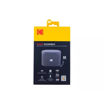 Kodak SoundBrix Wireless Stack Speaker (Treble Gray), 2PCS