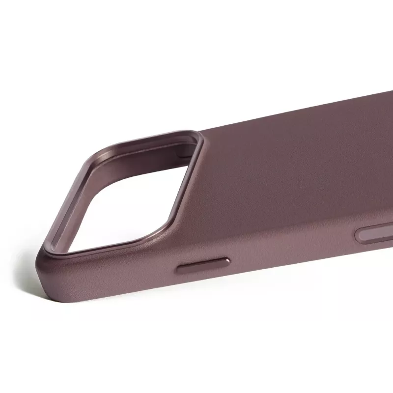 Mujjo odinis dėklas, skirtas iPhone 17 Pro Max su MagSafe (Bronzinė raudona)
