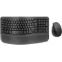 Logitech Wave Keys ir Lift rinkinys – belaidė ergonominė klaviatūra ir pelė – Bluetooth LE, 2,4 GHz – QWERTY – Šiaurės šalių išdėstymas – Graphite