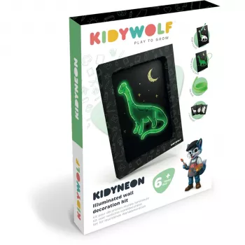 KIDYWOLF Apšviestas sienos dekoracijų rinkinys 3 vnt. Dino