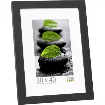 DEKNUDT S44CF2 30x40 Wood Black Single Picture Frame - Landscape Portrait