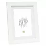 Deknudt S66KF1 P1 30x45 Wood White Picture Frame with Passepartout