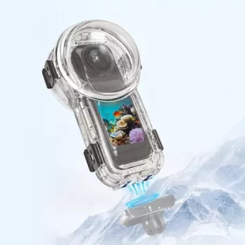 PULUZ povandeninis korpusas, vandeniui atsparus dėklas 60m, skirtas Insta360 X5 / X5 / PU760T