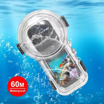 PULUZ povandeninis korpusas, vandeniui atsparus dėklas 60m, skirtas Insta360 X5 / X5 / PU760T