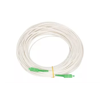 Extralink SC/APC-SC/APC Patch Cord, LSOH, Single-Mode, Simplex, G.657A2, 3mm, 30m, White