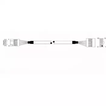 Supermicro CBL-0341L Vidinė USB 2.0 laidas - 70 cm - Pagrindinės plokštės 10 kontaktų į 2x USB-A moteriška